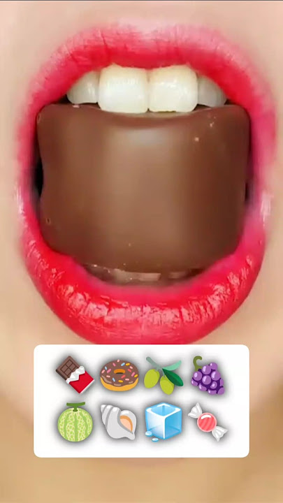 ASMR EATING EMOJI FOOD😋 @Sunny_EATING_ #subscribe #mukbang #asmr #shorts