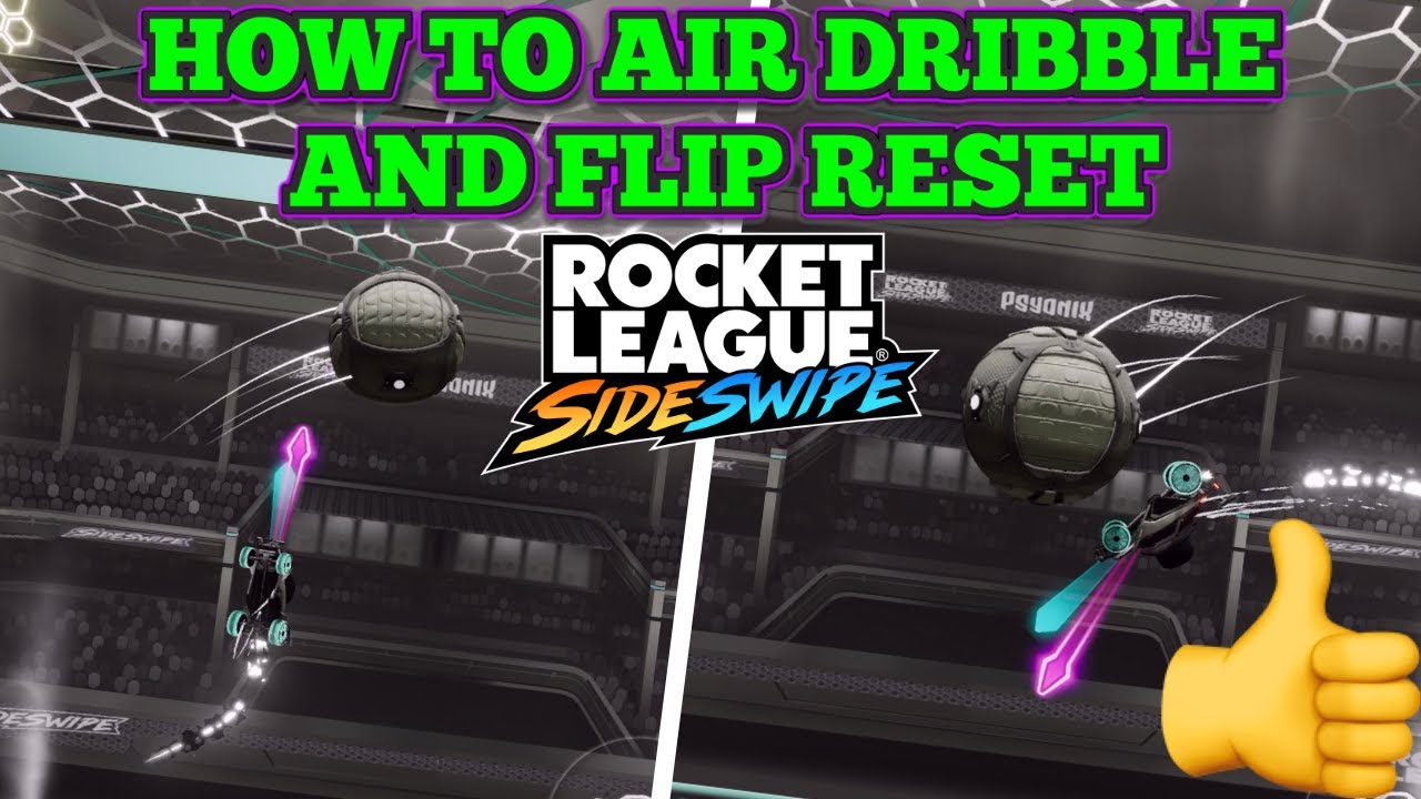How to FLIP RESET and AIR DRIBBLE in Rocket League Sideswipe!!(Mechanics Tutorial for RL Mobile