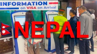 Visa on arrival in Nepal (3 easy steps) airport SIM card