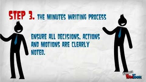 5 steps how to write effective minutes