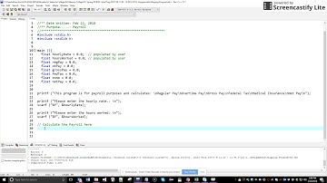 COP 1000C Payroll Program demonstration