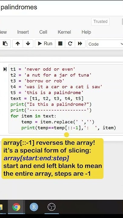 Palindrome Checker in Python | Check if a String is Palindrome in ...