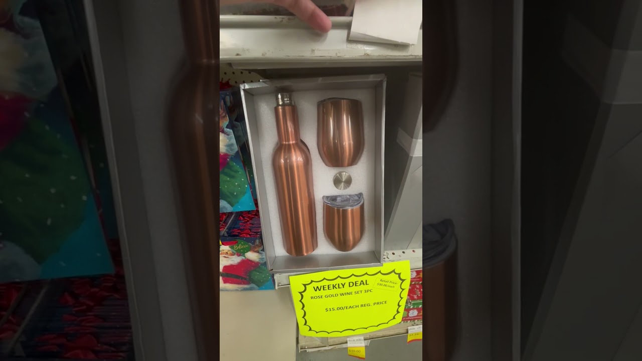 Sublimation Rose Gold Wine Set 3 Piece 