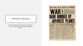 M7 Assignment Digital Video Researching Primary and Secondary Sources