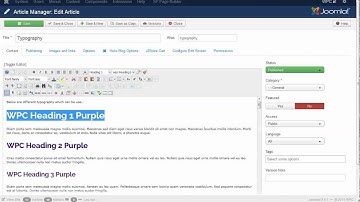 How to disable font style in JCE TExt Editor?