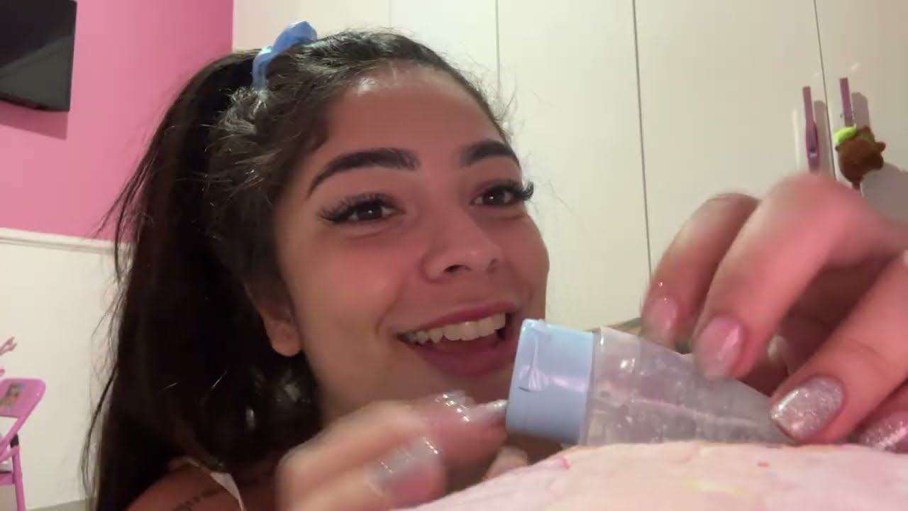 Asmr caseirinho : mostrando as lembrancinhas da festa de 15 anos 🩵🦋