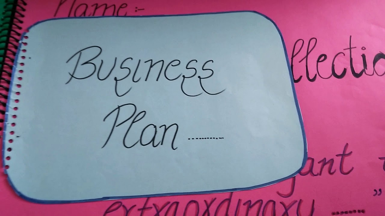 entrepreneurship project class 12 business plan