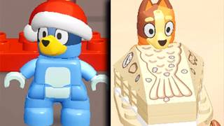 Giant Sand Castle with Bluey and Banjo! | Lego Bluey Gameplay Walkthrough