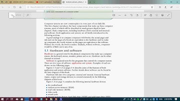ICT IGCSE Chapter 1 part 1 types and component of computer system Hardware and software