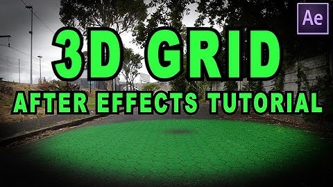After Effects Tutorial - 3D Grid Effect