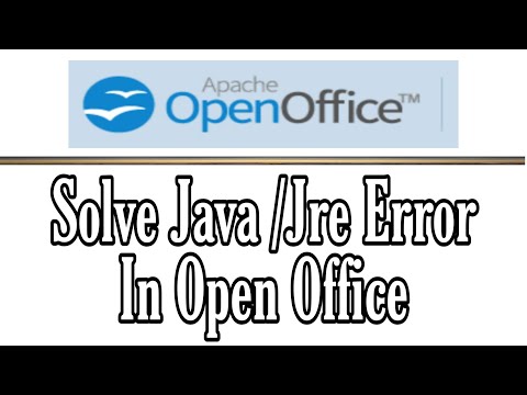 Solve JRE Error in Open Office Dbase