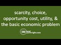 What is Scarcity, Choice, Opportunity Cost, Utility &The Basic Economic Problem? | IB Microeconomics