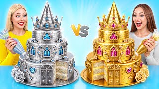 Укрась Торт Челлендж Золотой vs Серебряный | Кухонные Лайфхаки и Рецепты от Multi DO Challenge