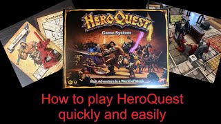 how to play HeroQuest : basic rules run through to quickly and easily get into playing the new game screenshot 3