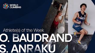 Oscar Baudrand 🇨🇦 Sorato Anraku 🇯🇵 Athlete(s) of the Week