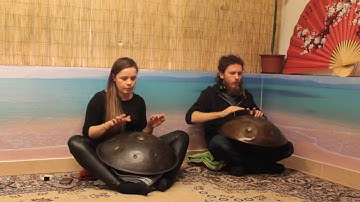 Pasha Aeon feat. Alfia - OMana & Overtone Handpan Lesson, HD 2016