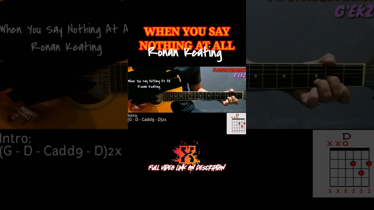 When You Say Nothing At All - Ronan Keating 