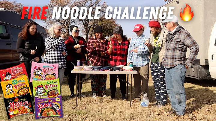 Vanlife Korean FIRE Noodle Challenge (feat. TheDaw...