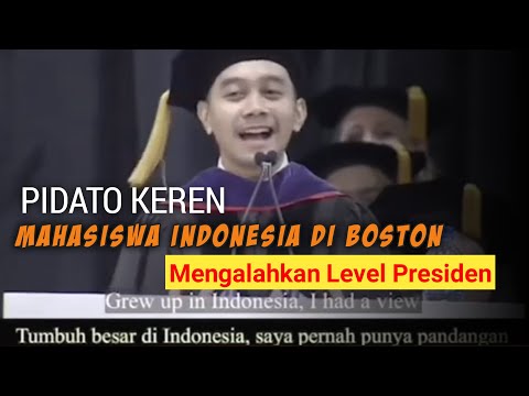 Keren‼️ Pidato Mahasiswa Indonesia  Di Boston Amerika
