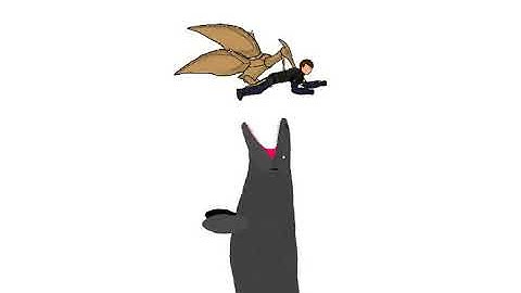 Pterodactyl and Mosasaurus attack