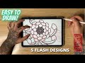 5 easy to draw japanese tattoo flash ideas