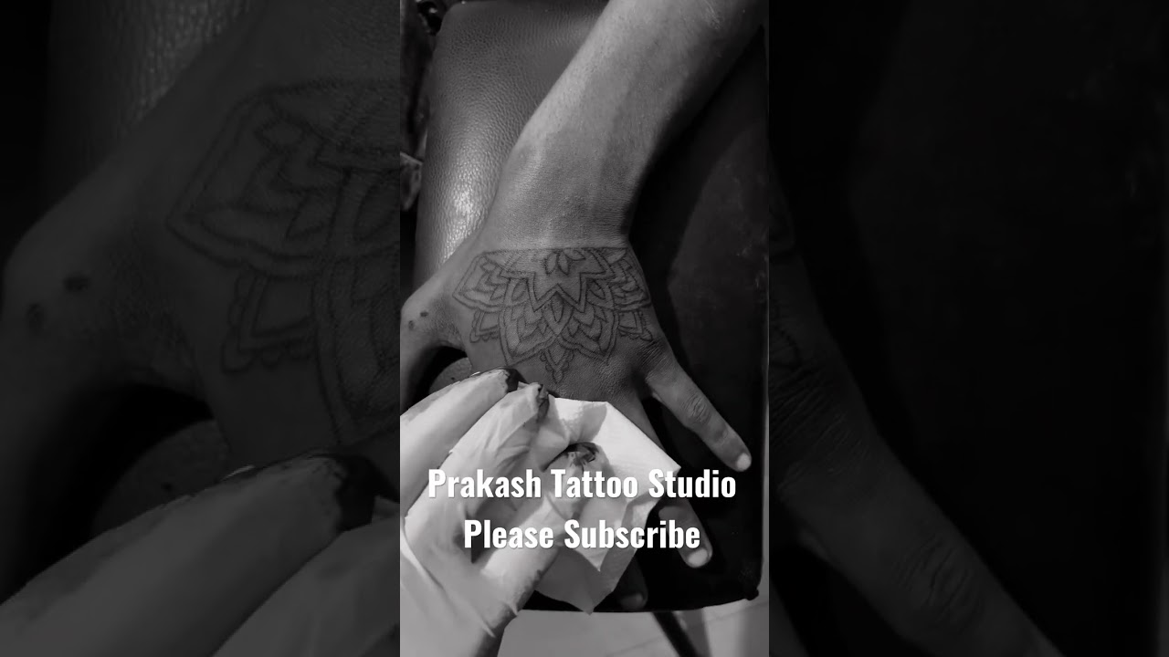 HOW TO DO TATTOO | MANDALA TATTOO | TATTOO ON HAND |