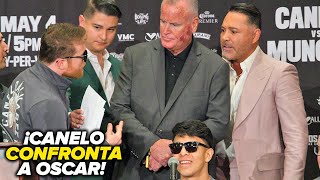 Canelo FURIOSO CASI PELEA contra De La Hoya después de insultar en la conferencia de prensa final