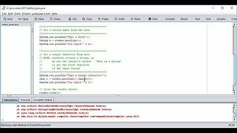 Java data types using Dr. Java