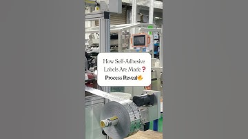 How Are Self-Adhesive Labels Made❓|  Label Production Process❗️#iml #logo #labelprint #productlabels