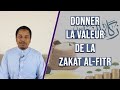 Donner la valeur de sa zakat alfitr  alain ali