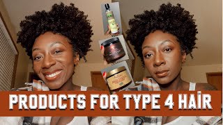 My Top 13 Natural Hair Products - Products for Type 4 Hair