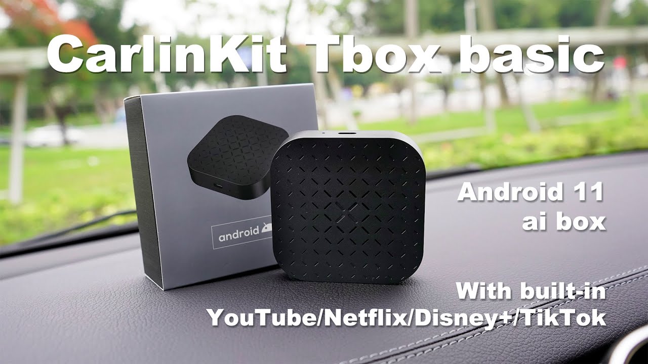 CarlinKit Tbox basic  Android 11 AI box with built-in /Netflix  wireless CarPlay adapter 