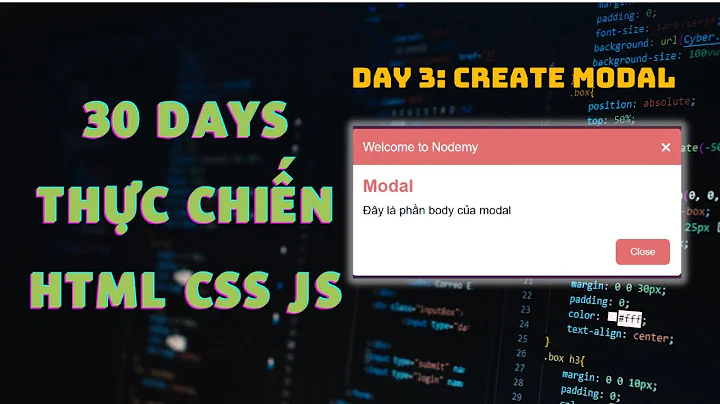 Day 3: Bật mí cách tạo Modal Popup Material UI vừa đẹp vừa đơn giản - Thực chiến HTML CSS JS