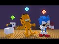 FNF Character Test | Gameplay VS Minecraft Animation | Goose,Garfield,Sonic