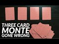 Three Card Monte with Four Cards Card Trick tutorial