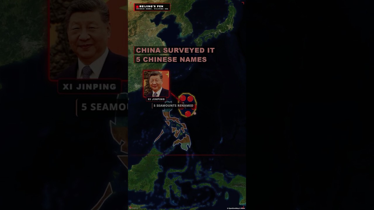 China Named the Mountains Under Philippine Waters 🇵🇭