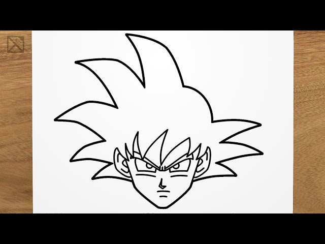 How to draw GOKU (Dragonball) step by step, EASY 