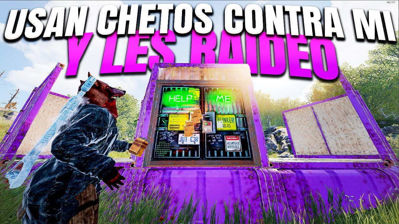 USAN CHETOS CONTRA MÍ y les acabo RAIDEANDO - RUST - Gameplay español
