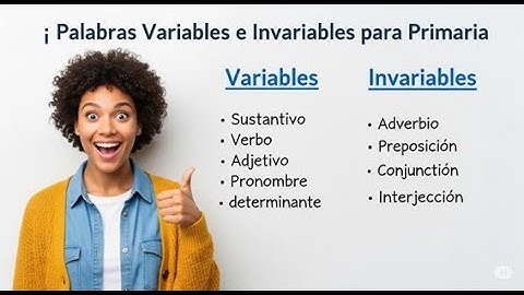 🎓 Palabras Variables e Invariables para Primaria | ¡Explicación Súper Fácil y Divertida!