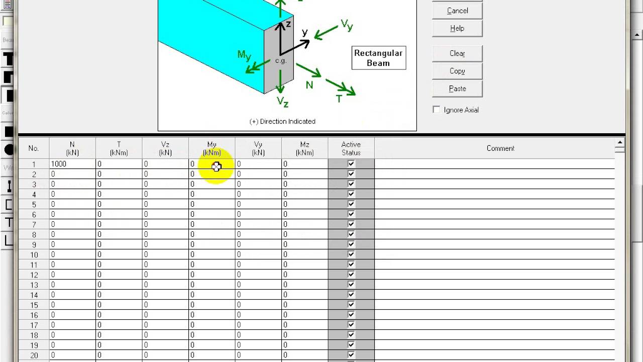 Hướng dẫn sử dụng S-Concrete, tính toán dầm bê tông cốt thép