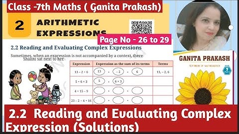 Ncert Class -7th Maths Ganita Prakash Chapter -2 Arithmetic Expressions | 2.2 Reading and Evaluating