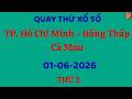 Quay Thử Xổ Số Miền Nam Ngày 01/06/2026. Dự Đoán XS. TP. Hồ Chí Minh - Đồng Tháp - Cà Mau