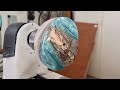 Wood Turning a Log Trapped in Resin