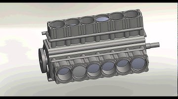 engine assembly animation