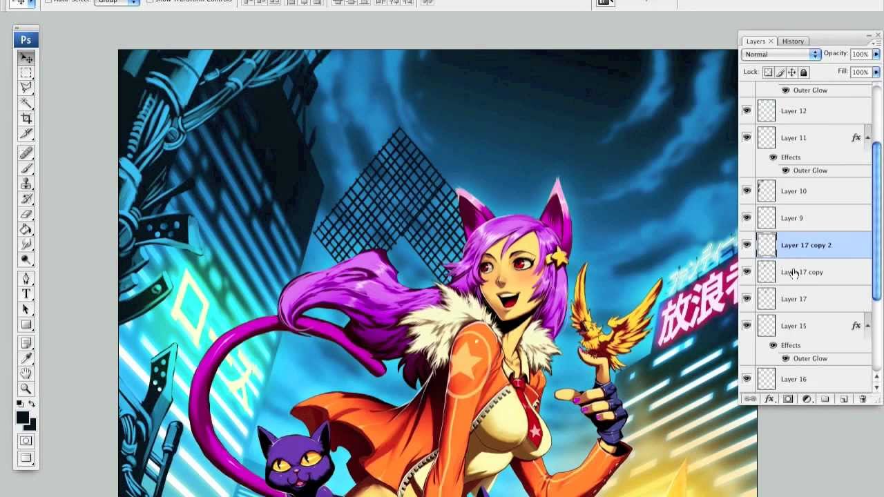 Manga image in Photoshop with Genzoman (part 2)