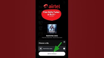 How to set caller tune in Airtel sim #shorts