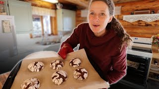 Grandma's Chocolate Wagon Wheel Crinkle Cookies | Our New Hay Field Progress