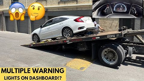 HOW TO FIX MULTIPLE WARNING LIGHTS ON DASHBOARD OF 10th Gen Honda Civic
