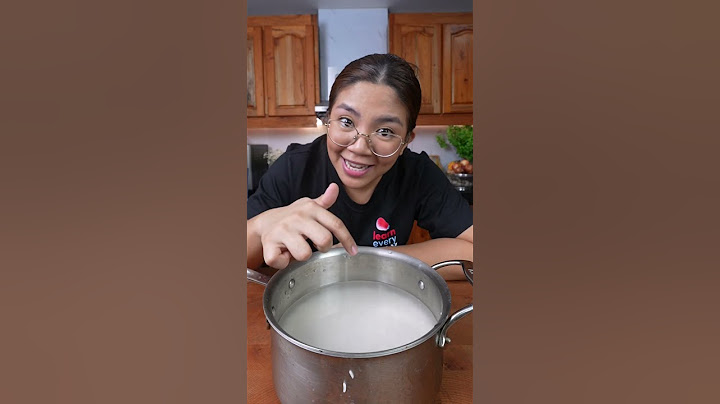 How to cook rice WITHOUT RICE COOKER