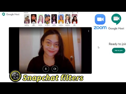 HOW TO USE SNAP CAMERA with GOOGLE MEET and ZOOM 📸 snapchat filters